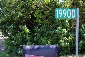 The last address on Dufferin: 19900 The last address on Dufferin: 19900.