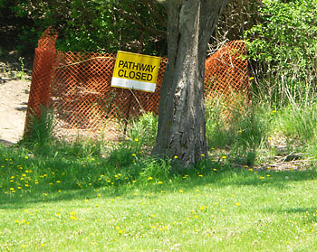 Path closed