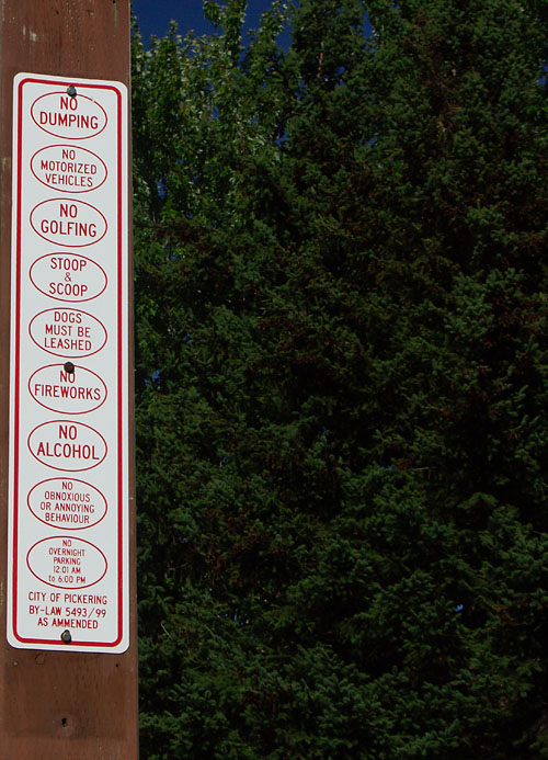 No fun allowed in Pickering parks