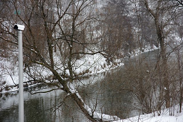 Camera watching for traffic jams on the Don River Camera watching for traffic jams on the Don River