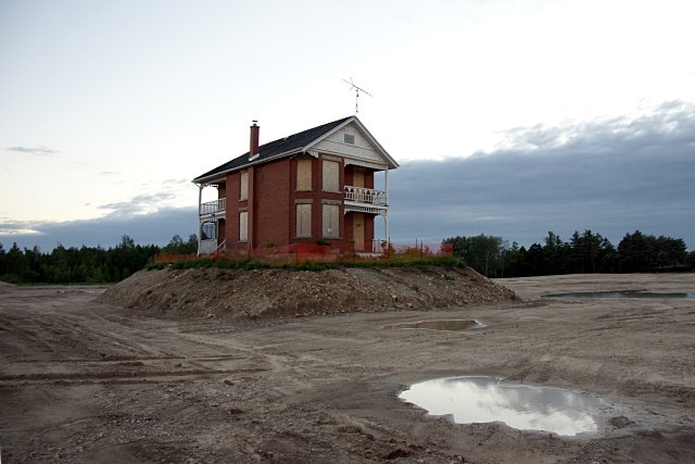 Lonely house on a hill