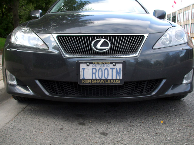 Ambiguous licence plate Ambiguous licence plate