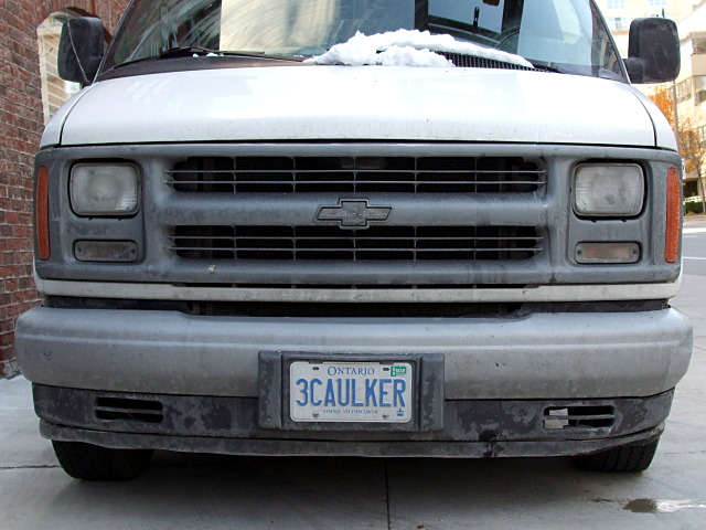 3caulker licence plate