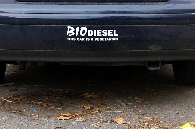 This car is a vegetarian