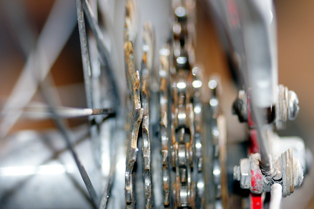 A very bent freewheel A very bent freewheel