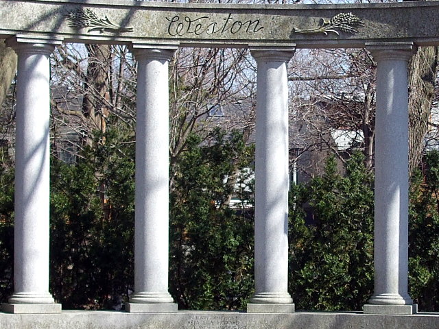 Garfield Weston's monument in Mount Pleasant Cemetery