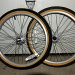 Two quick-release wheels came with the Wike DIY trailer kit