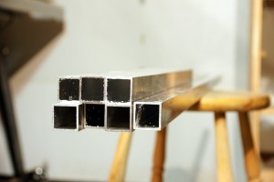 Start with seven lengths of aluminum tubing