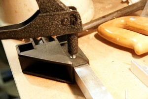 Use the pop rivet tool to, uh, pop each rivet into place, securing the joint.