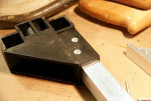 Two pop rivets have been installed here.