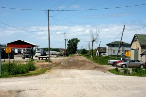 Dufferin at Graham Sideroad. Just a few hundred metres of dirt road to go.