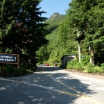 Grouse Mountain looks a little more imposing from the parking lot.