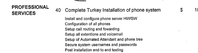 One turkey of a quote