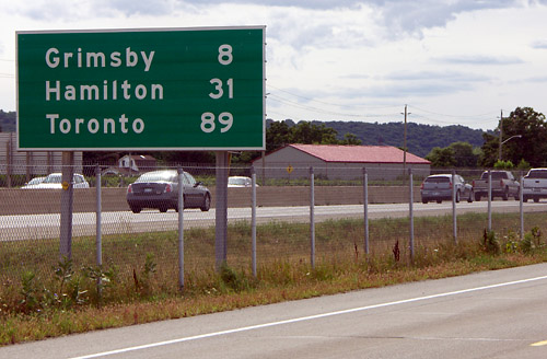 89 km to Toronto