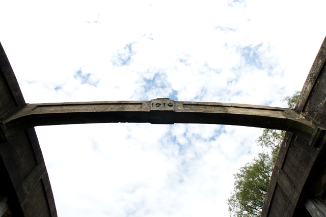 Concrete bowstring bridge outside Guelph