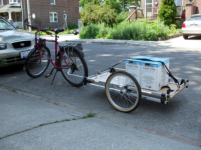 flatbed bicycle trailer