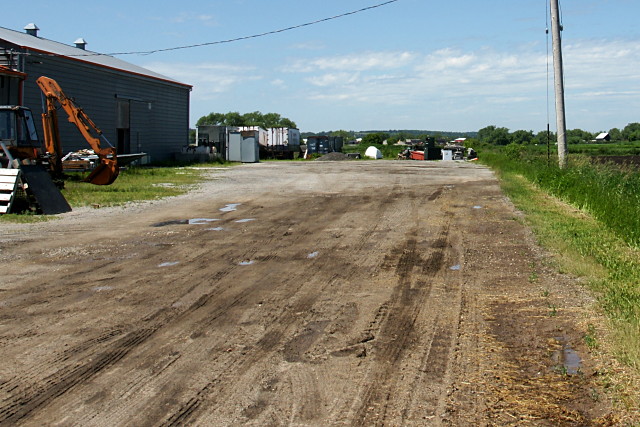 Dumpsters at the end of Dufferin Street