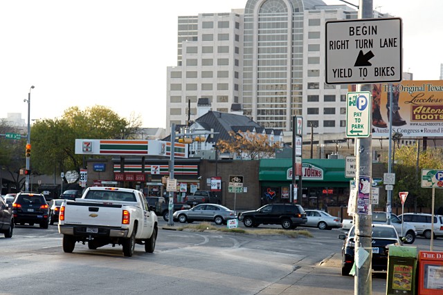 Yield to bikes