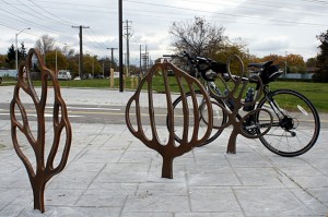 Artistic bike racks