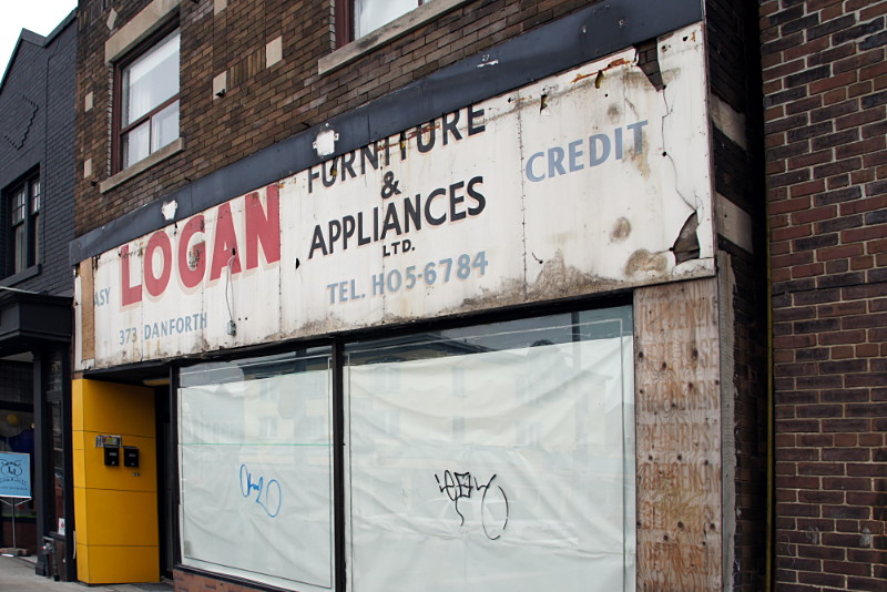 Logan Furniture & Appliances ghost sign on Danforth Ave.