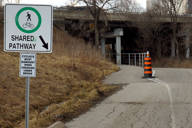 Go away, westbound cyclists.