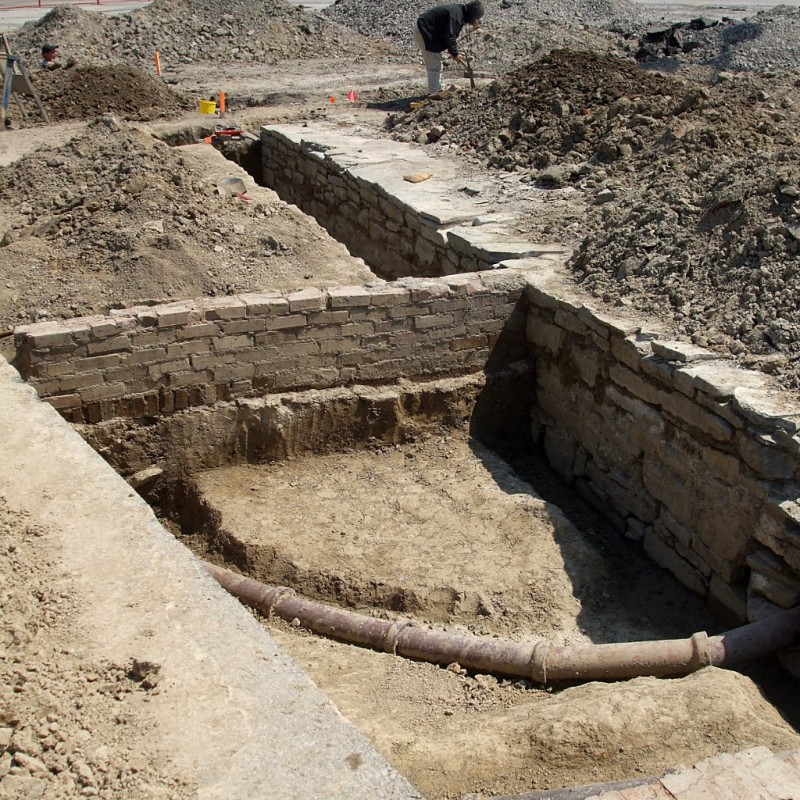 Archeological dig, East Barracks of New Fort York (Stanley Barracks)
