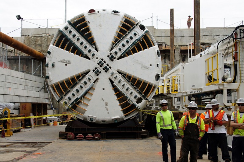 Head-on view of Lea, the next TBM to be launched