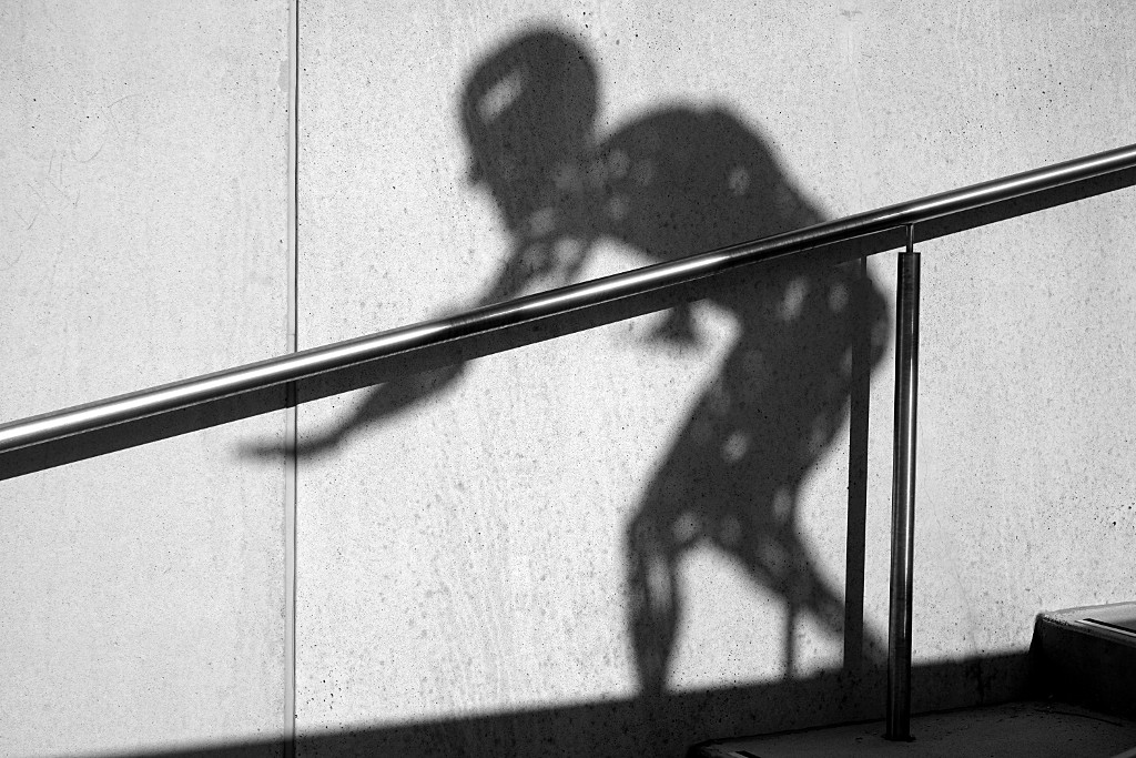 Shadow on the stairs